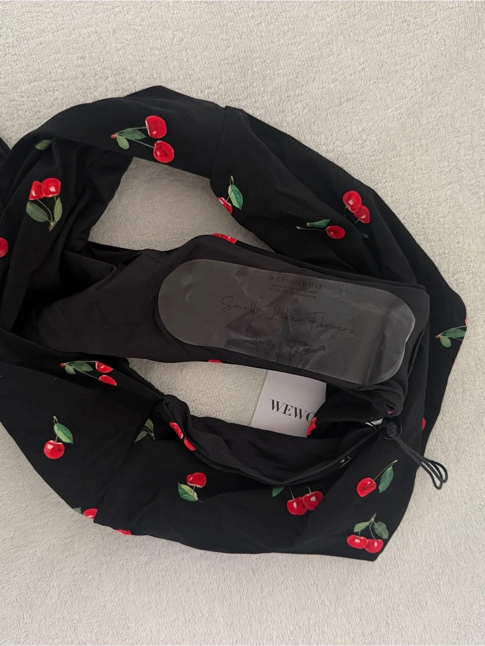NWT- Weworewhat Cherry Riviera Bikini Bottoms- S